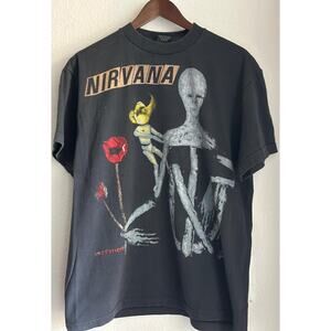 Nirvana Incesticide Reprint Single Stitch Black T-shirt Giant Tag